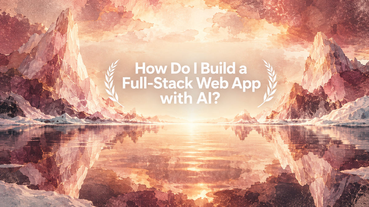 How Do I Build a Full-Stack Web App with AI?