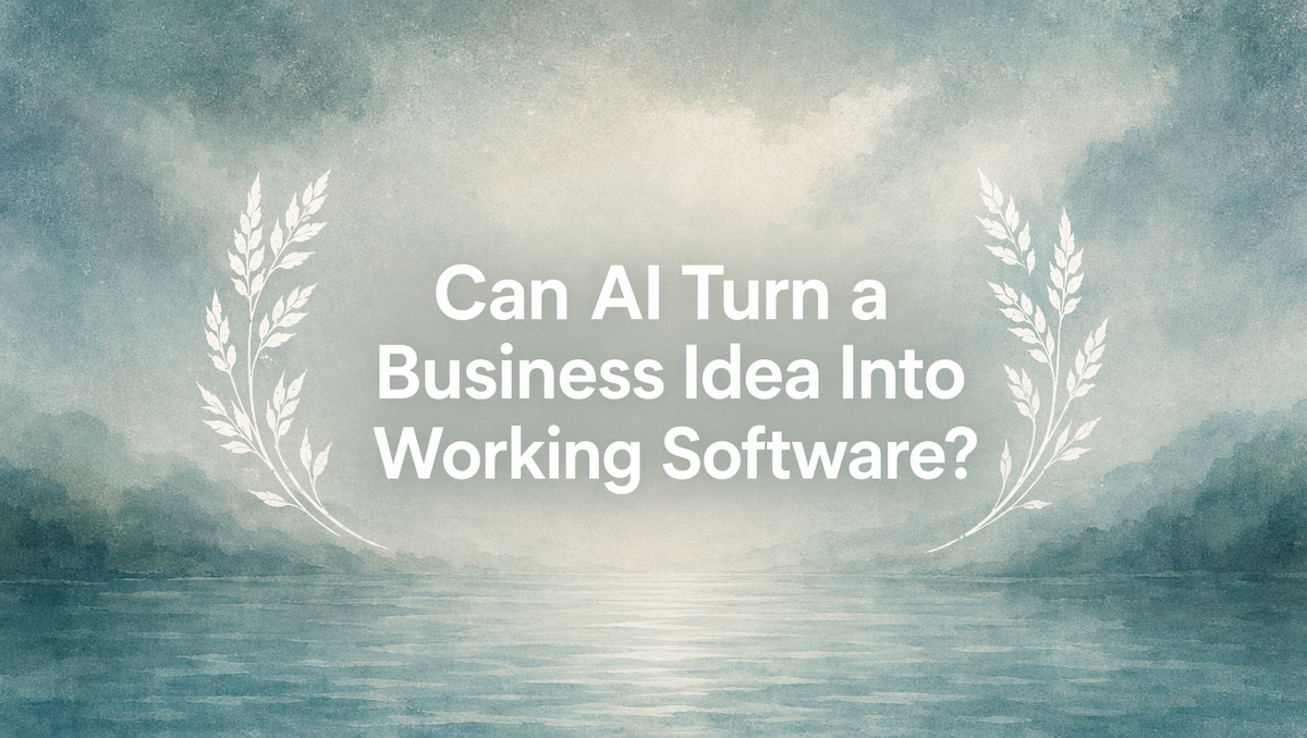 Can AI Turn a Business Idea Into Working Software?