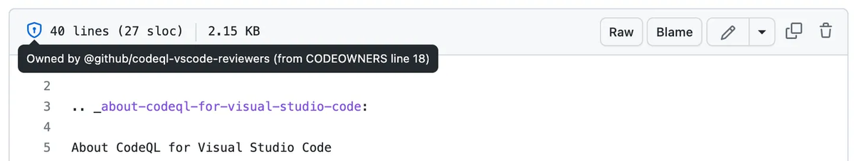 CODEOWNERS can automatically request review from the owners of changed code