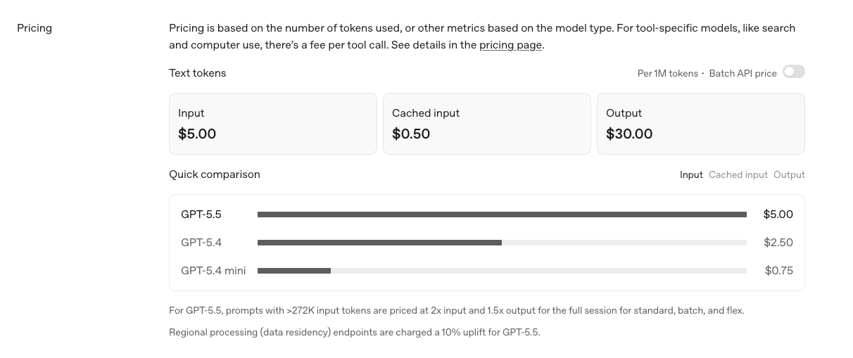 API availability (as of April 24, 2026)