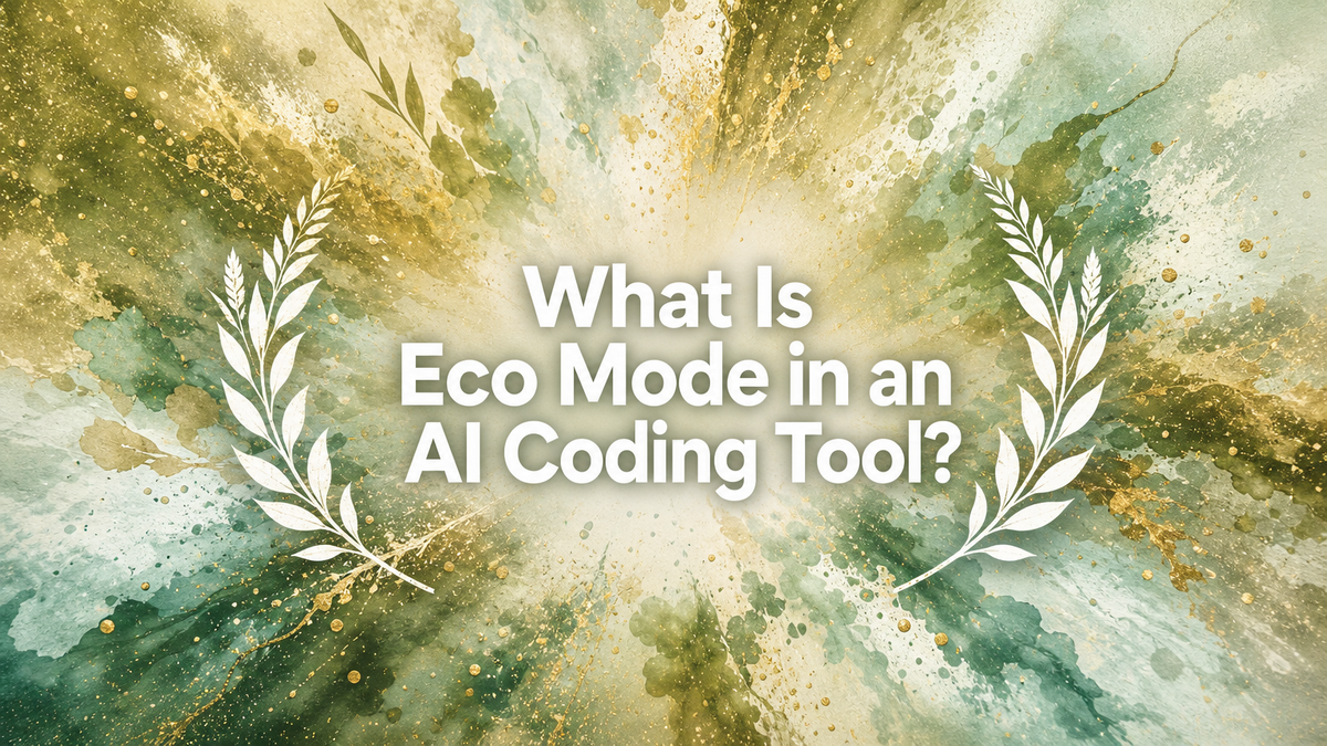 What Is Eco Mode in an AI Coding Tool?