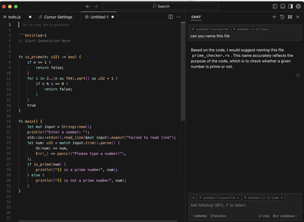 Cursor AI Features
