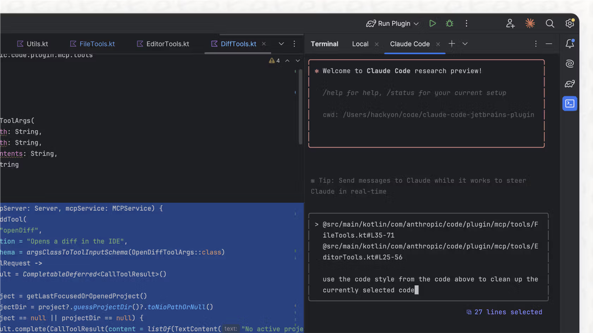 Nerede Çalışıyor: Terminal, VS Code, JetBrains, Masaüstü Uygulaması, Tarayıcı