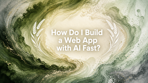 How Do I Build a Web App with AI Fast?