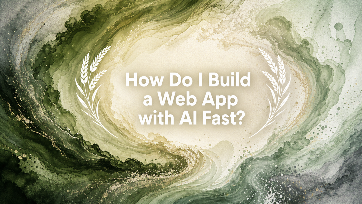 How Do I Build a Web App with AI Fast?