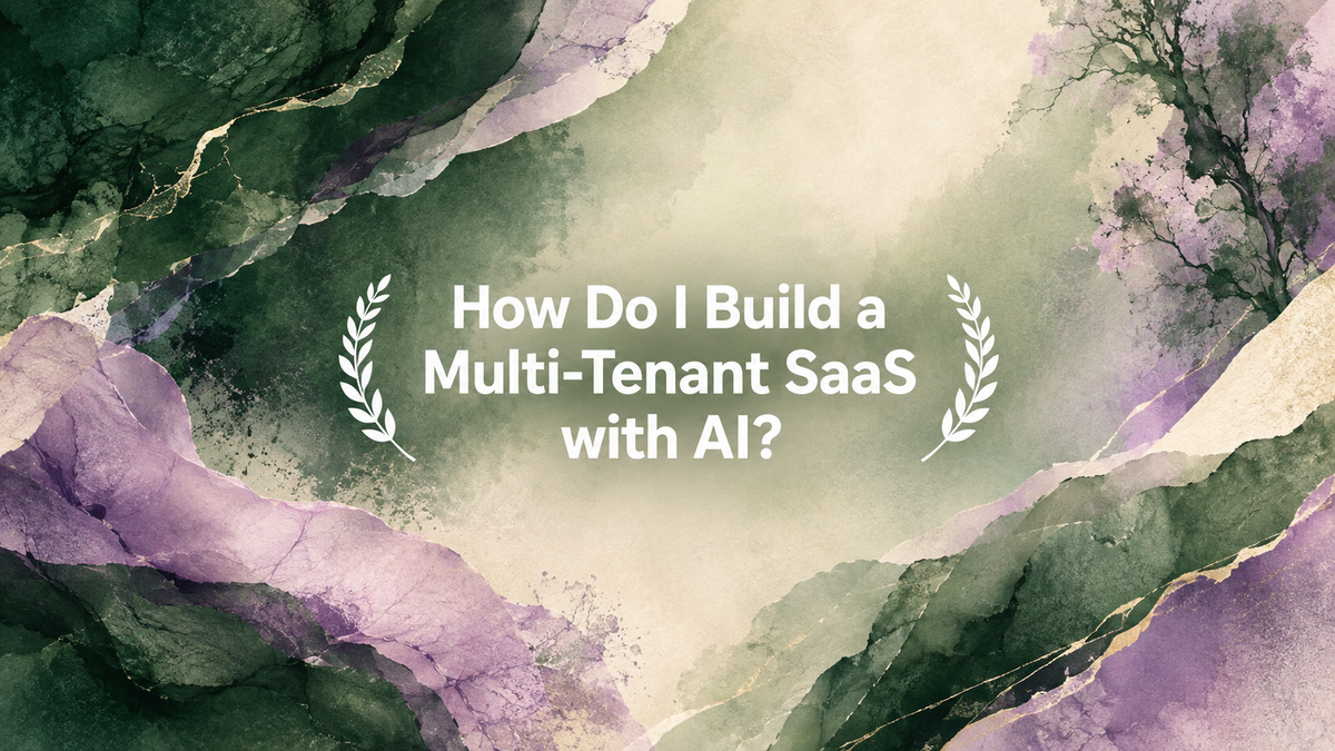 How Do I Build a Multi-Tenant SaaS with AI?