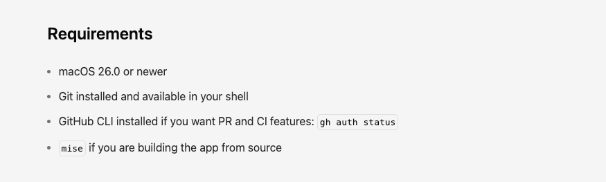 macOS version requirement,