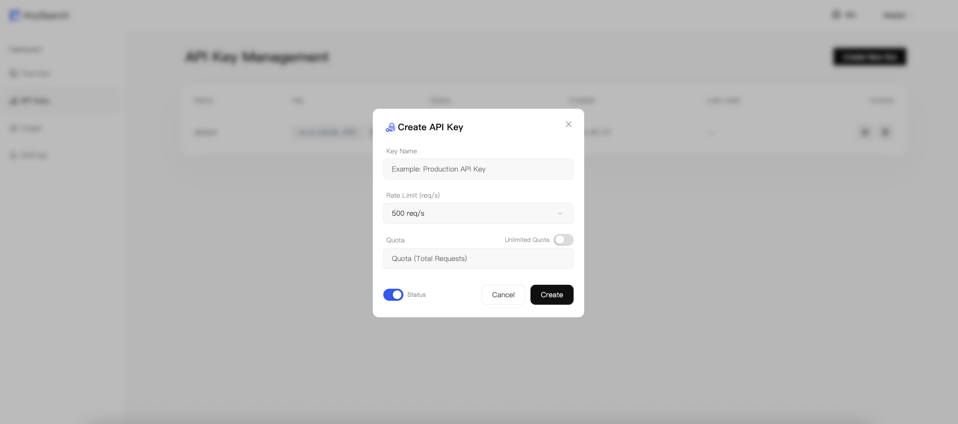 AnySearch's official documentation 
