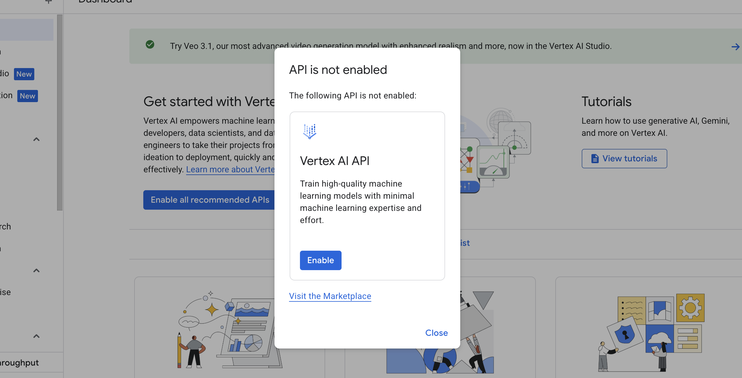 Enable Gemini 3.1 Pro in Vertex AI