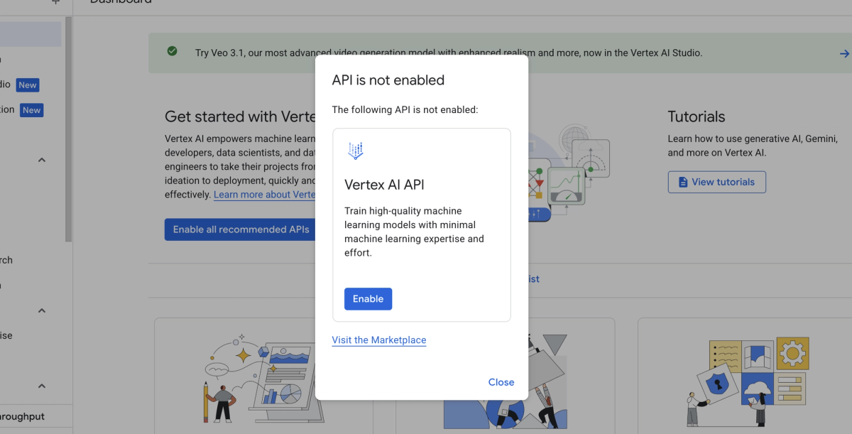 Enable Gemini 3.1 Pro in Vertex AI