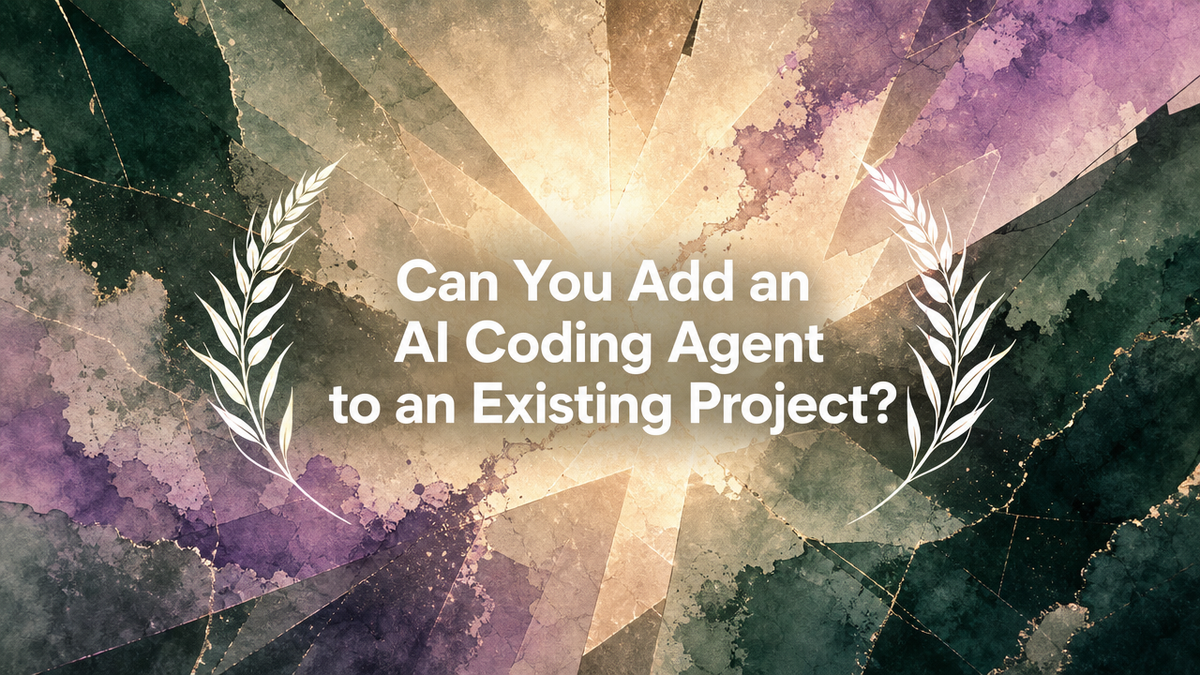 Can You Add an AI Coding Agent to an Existing Project?