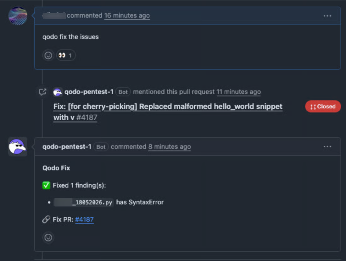 Findings, Explanations, and Developer Actions