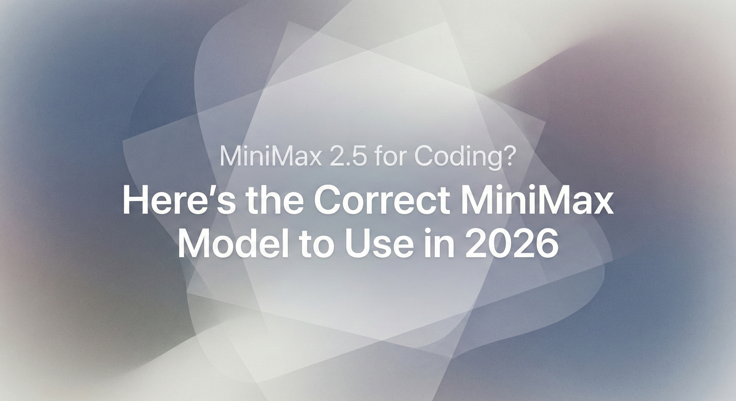 MiniMax Coding: Correct Model