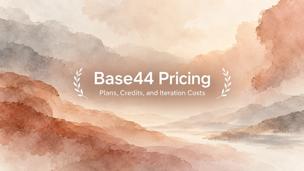Base44 Pricing: Plans and Credits