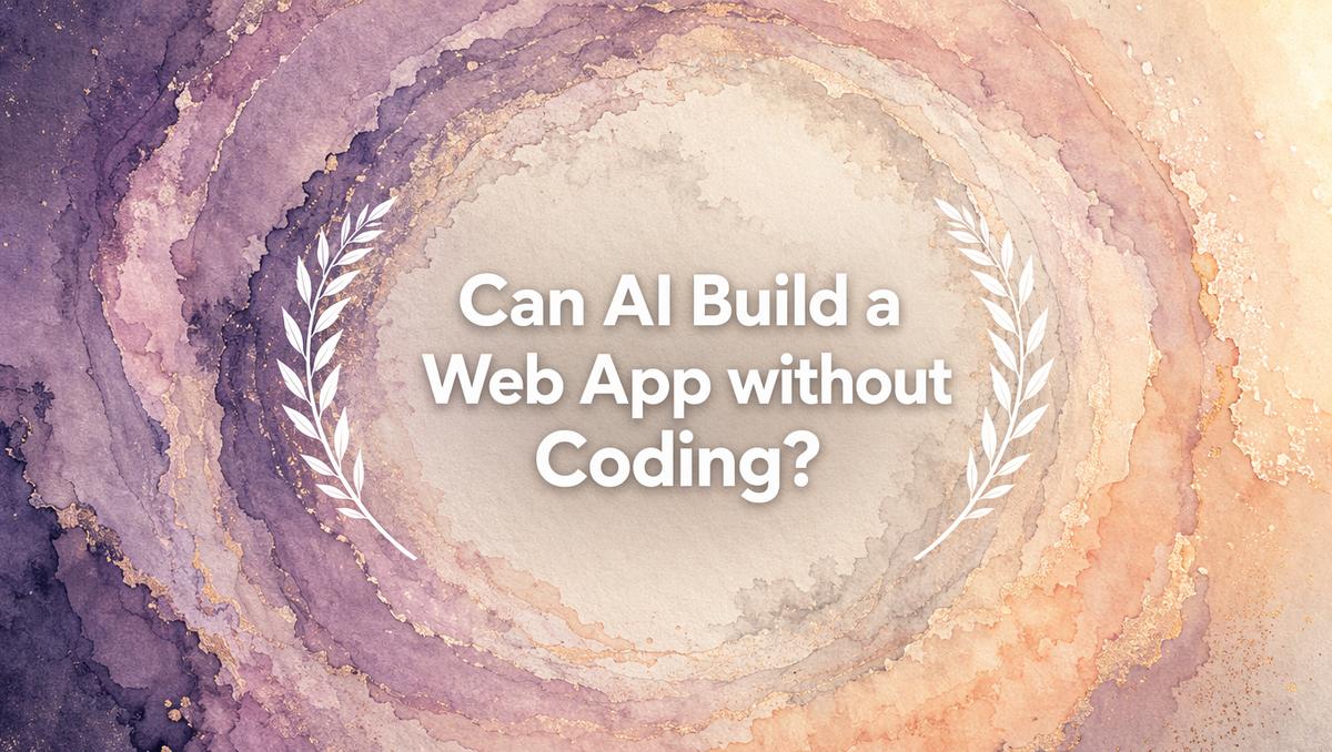 Can AI Build a Web App without Coding?