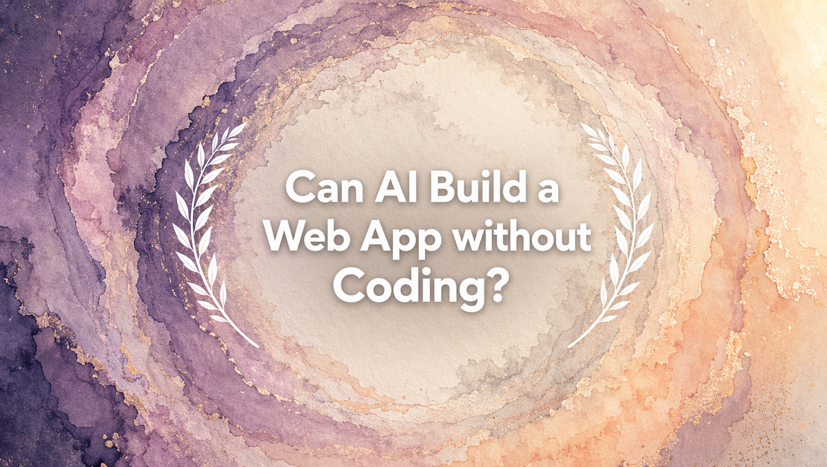 Can AI Build a Web App without Coding?