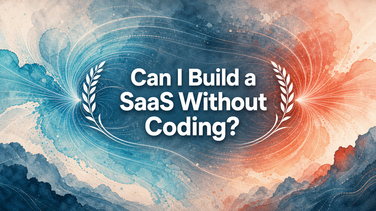 Can I Build a SaaS Without Coding?