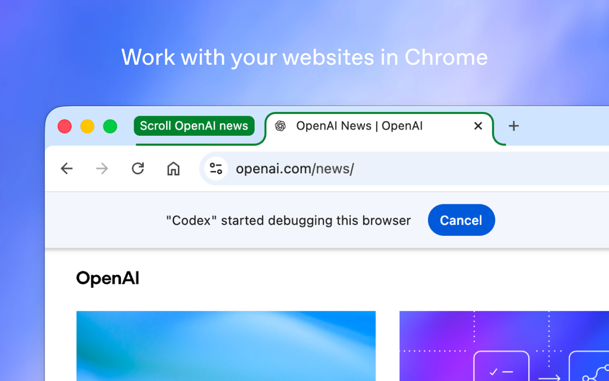 Codex Chrome extension 