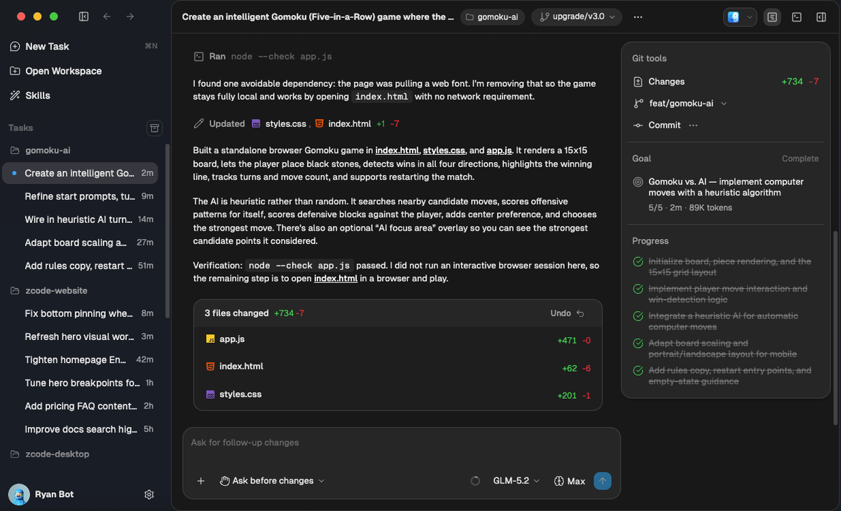 How GLM-5.2 fits into the product