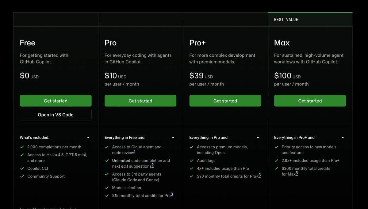 GitHub Copilot Free for Limited IDE Agent Use