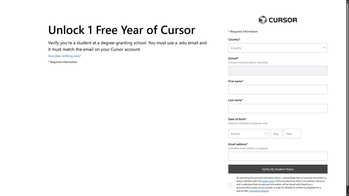  Cursor student plan