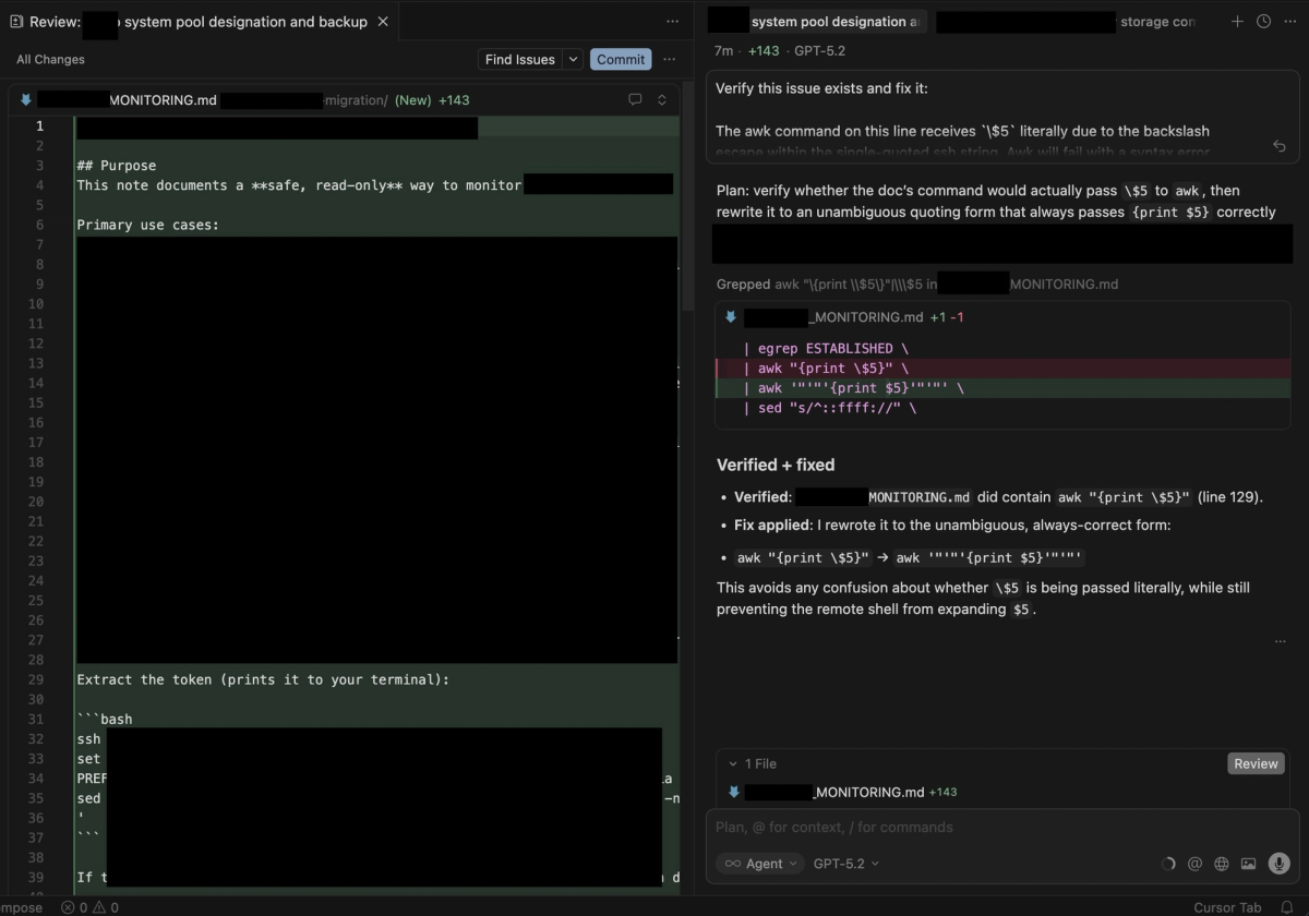 Cursor's async Background Agents (running in cloud sandboxes on separate branches) and Bugbot (inline PR review) are the most autonomous stock agent features in the category for control-oriented workflows.