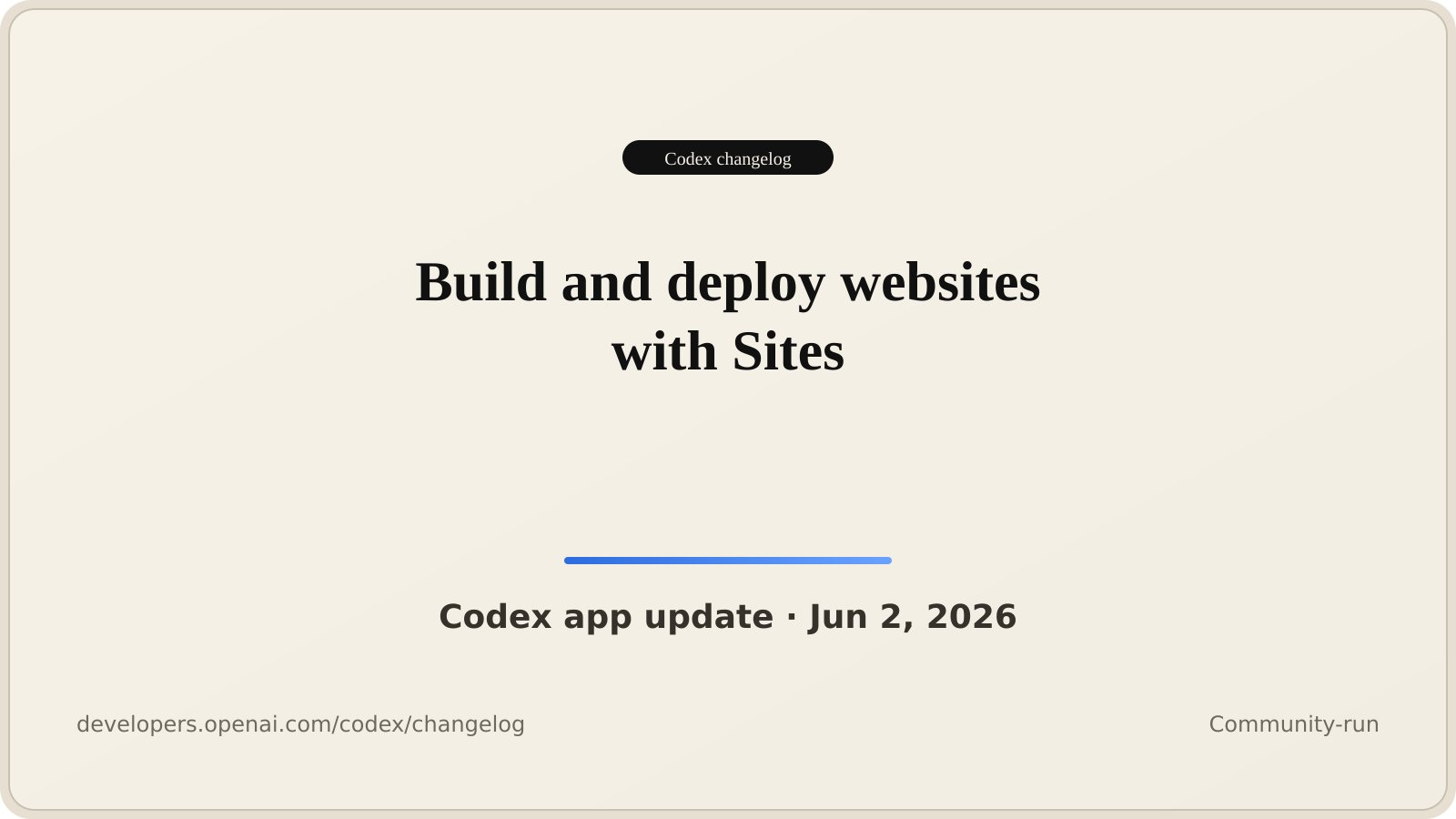 OpenAI's own Codex announcement