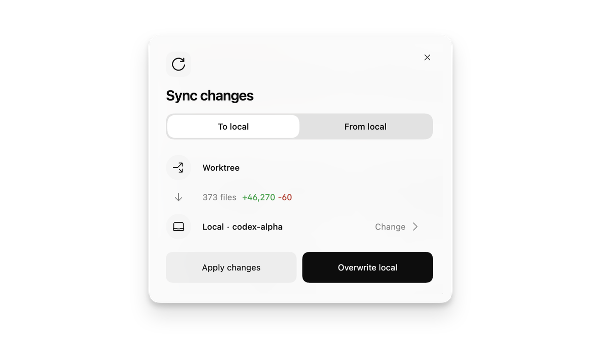 Why Codex app needs worktrees