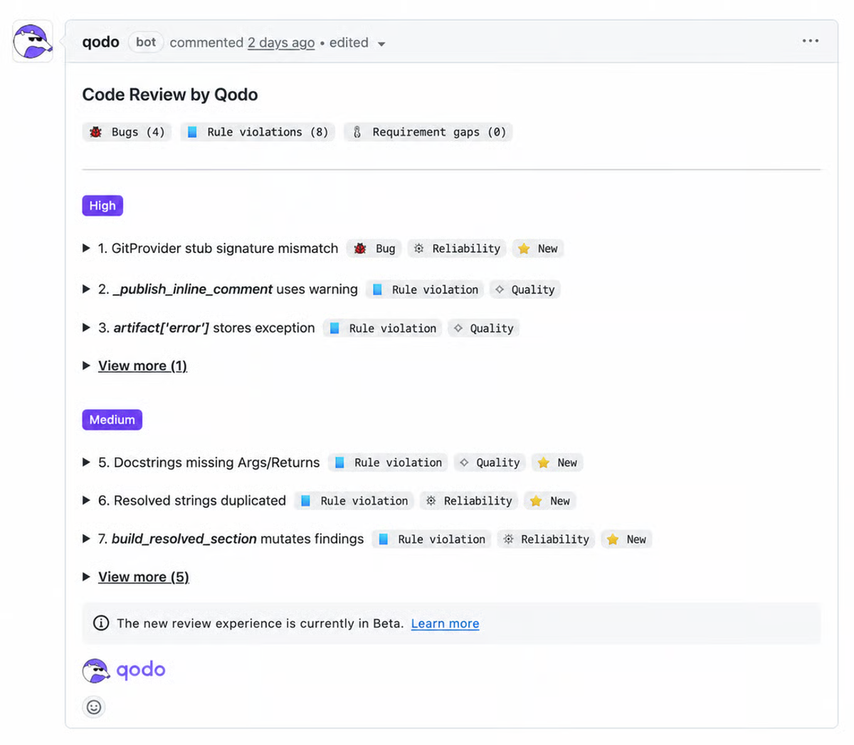 What Qodo AI Code Review Does
