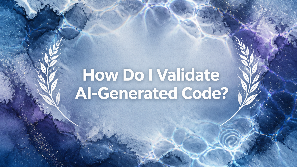 How Do I Validate AI-Generated Code?
