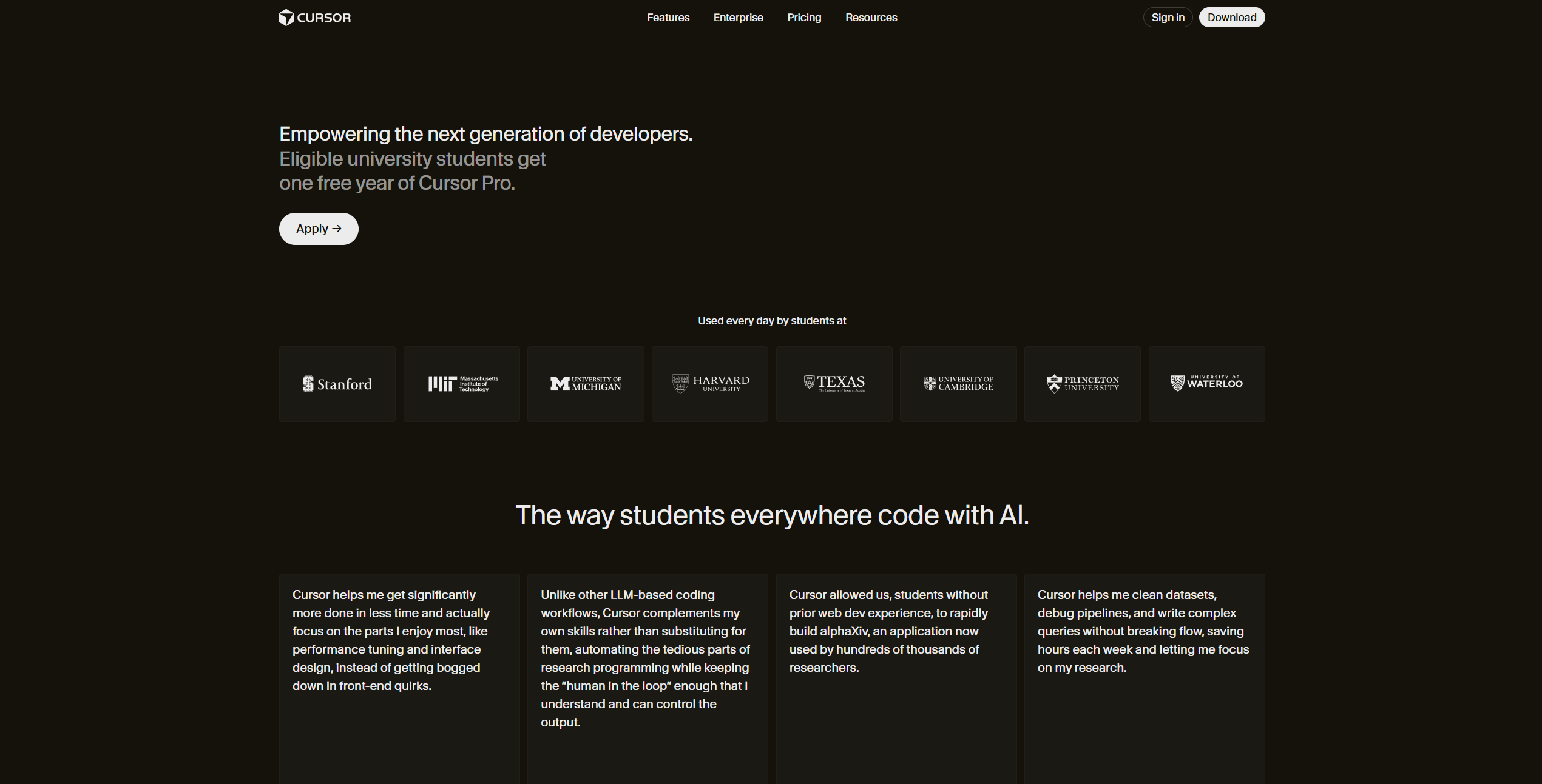 What the Cursor Student Discount Includes