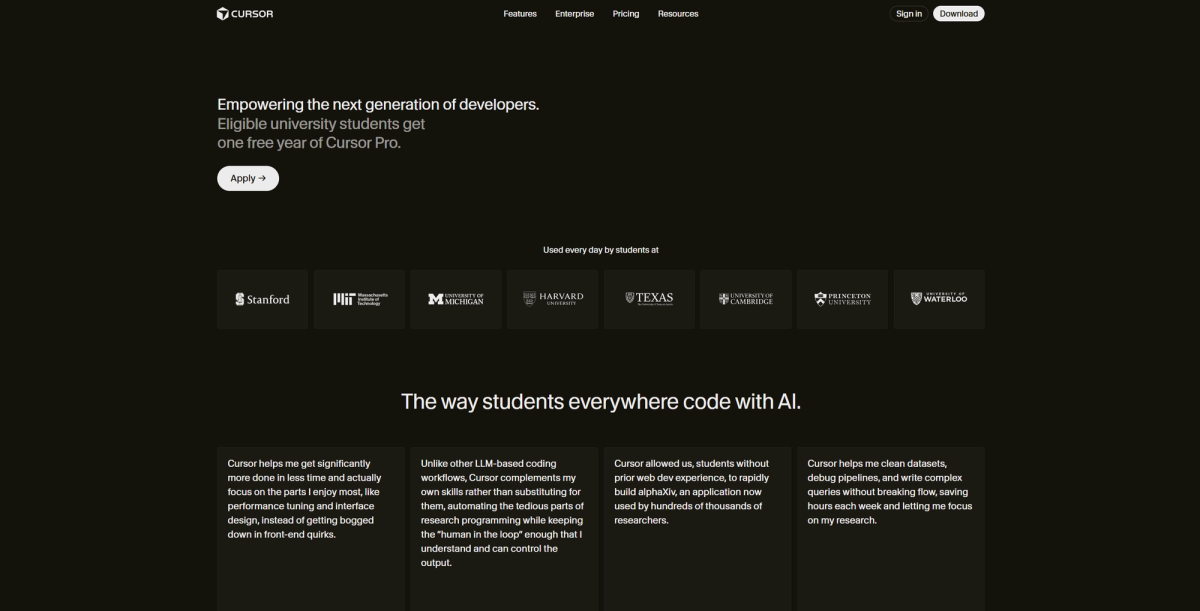 What the Cursor Student Discount Includes