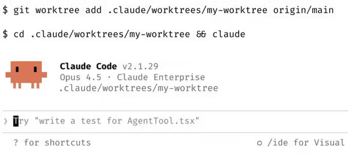 Como configurar e usar worktrees