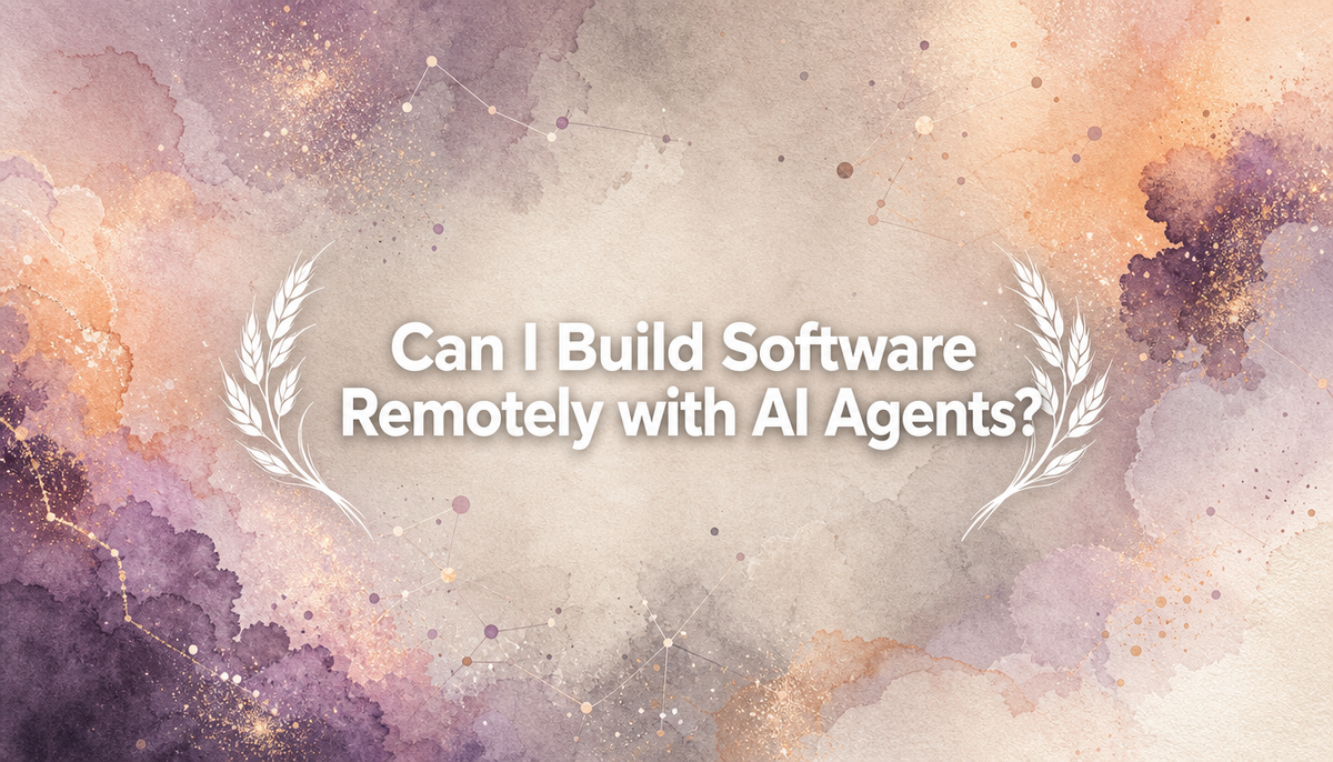 Can I Build Software Remotely with AI Agents?