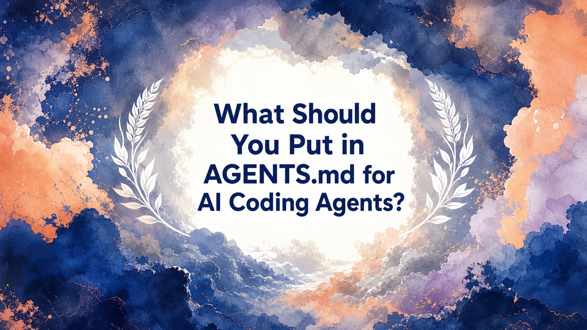 What Should You Put in AGENTS.md for AI Coding Agents?