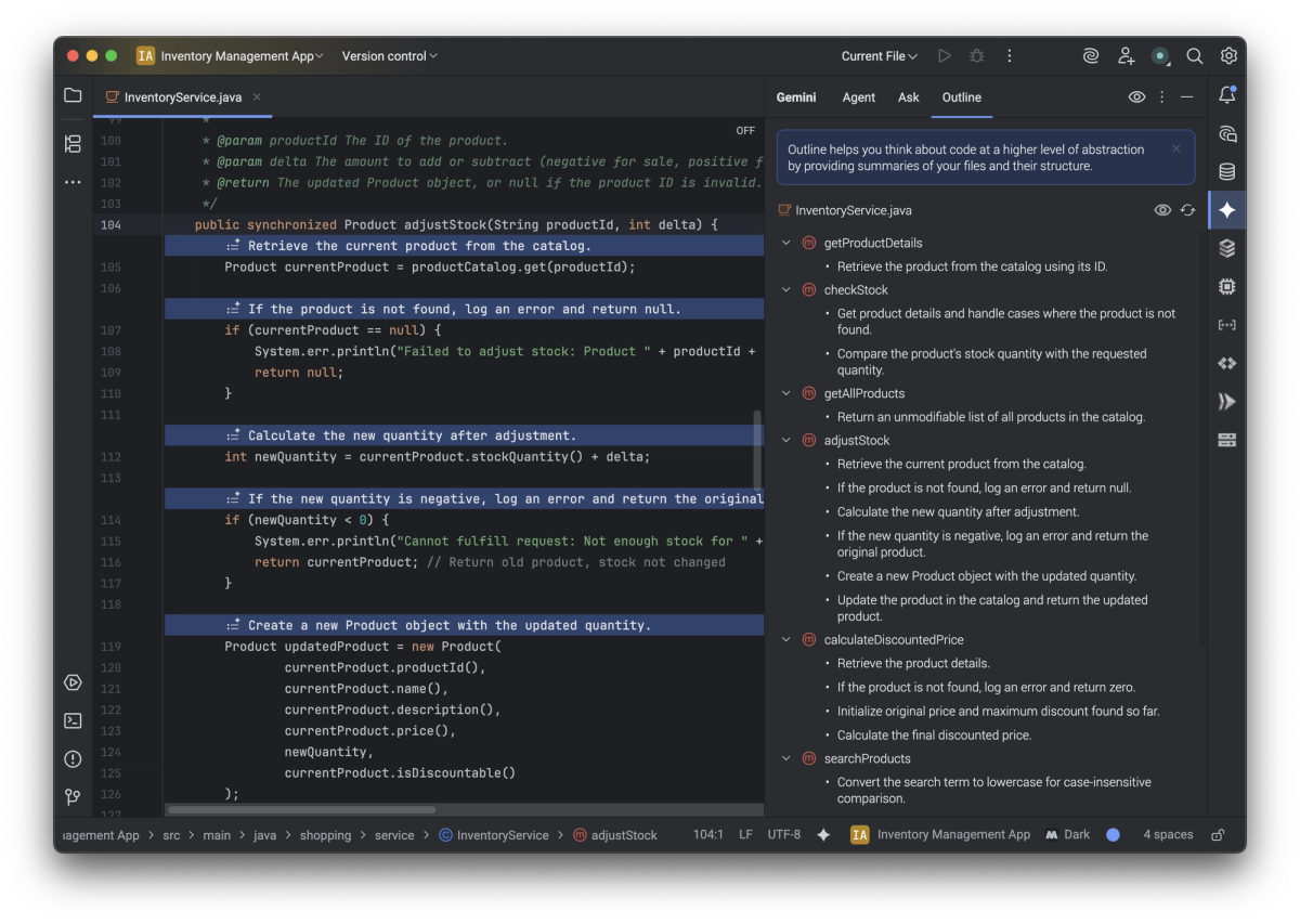 Gemini Code Assist for Agent Mode and Context Tools