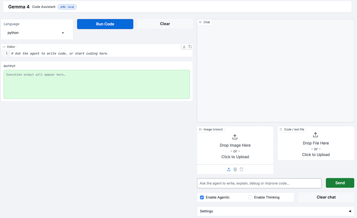 Google AI Studio hosts the 31B and 26B MoE in-browser