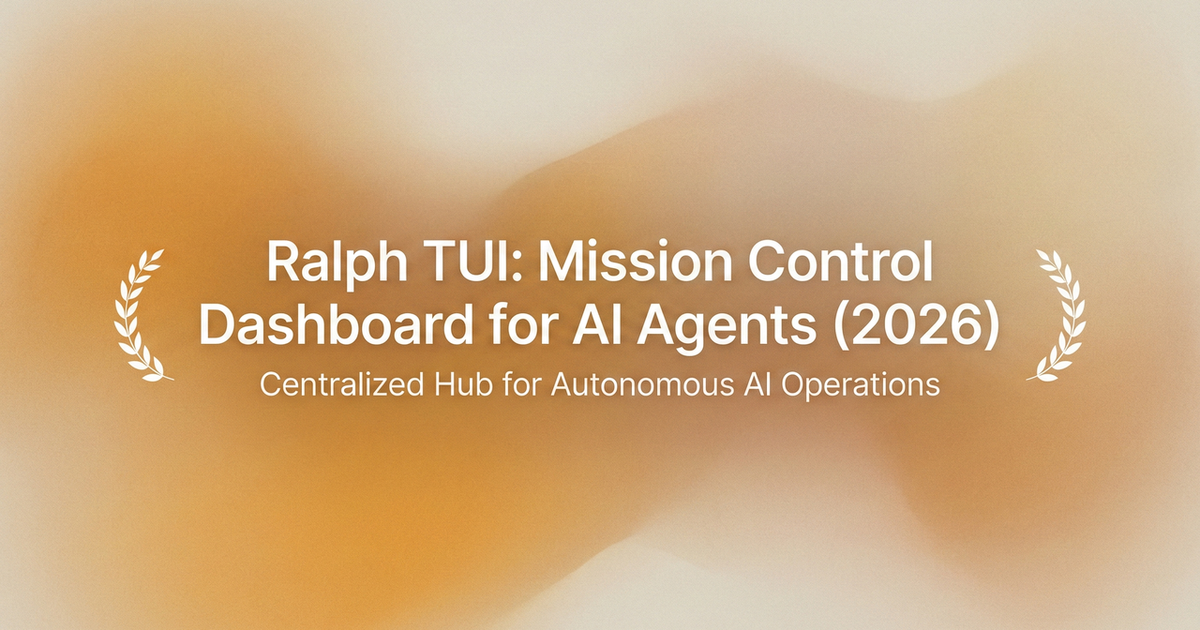Steven Ralph Project Guides Ralph TUI: Mission Control Dashboard for AI Agents (2026) - Verdent Guides