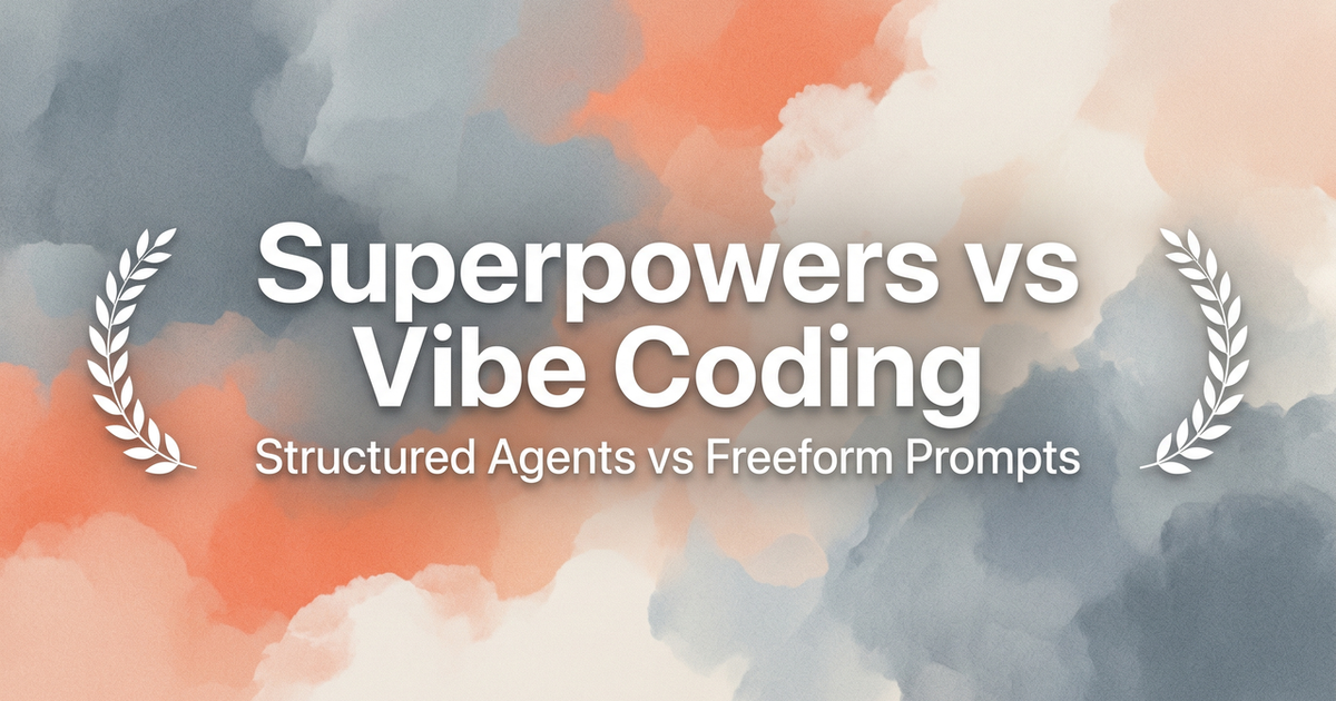 Superpowers vs Vibe Coding: Structured Agents vs Freeform Prompts ...