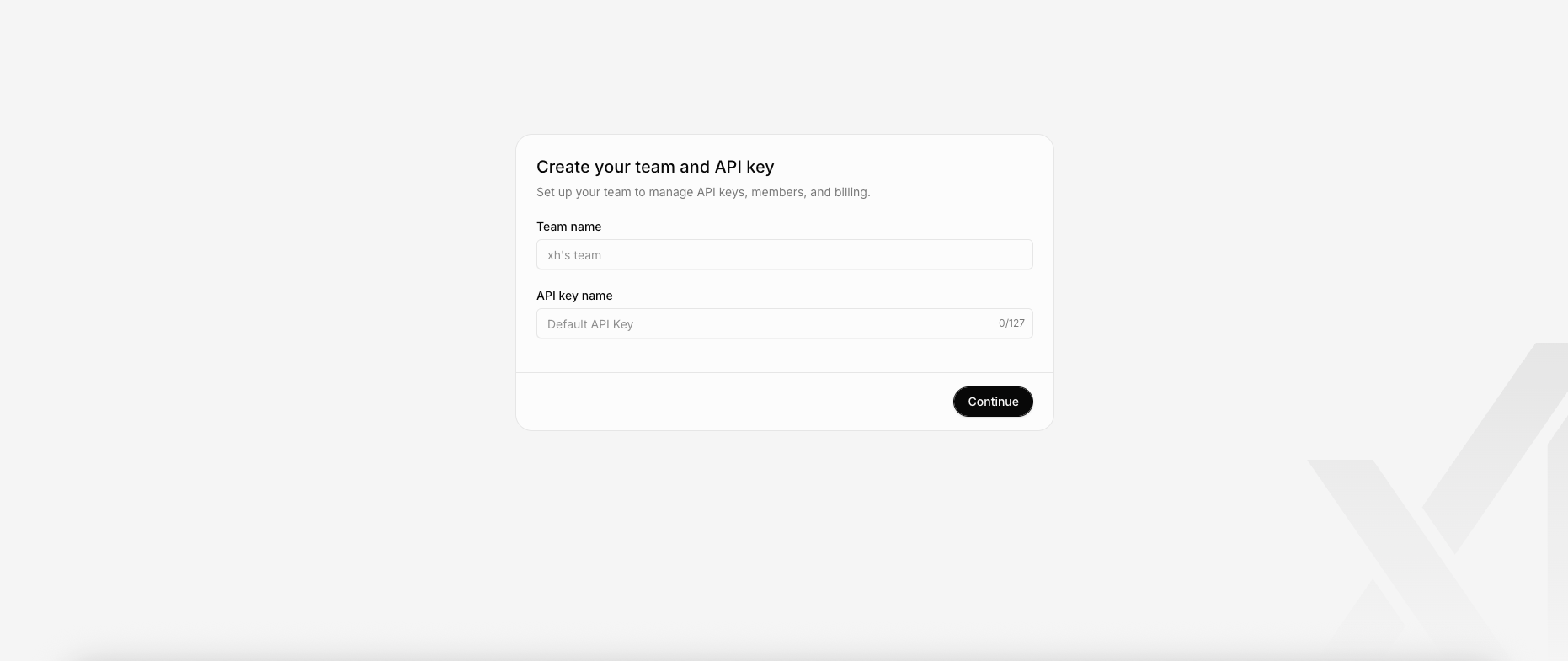 API key authentication in non-browser environments