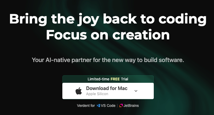 Verdent's standalone app runs on both Apple Silicon and Intel Macs