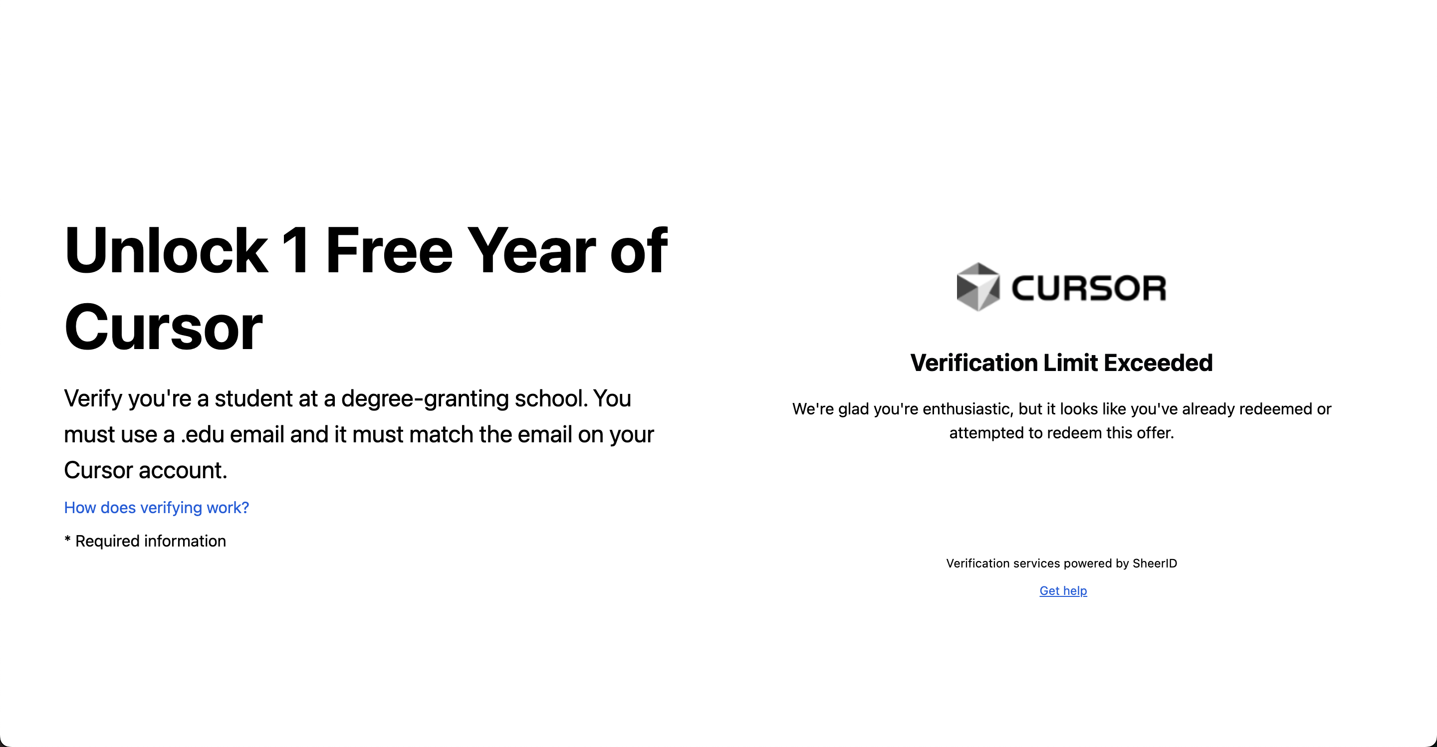 What to do if verification fails