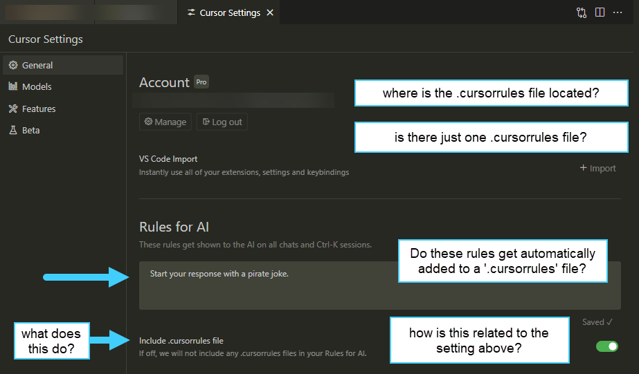 Cursor positioning