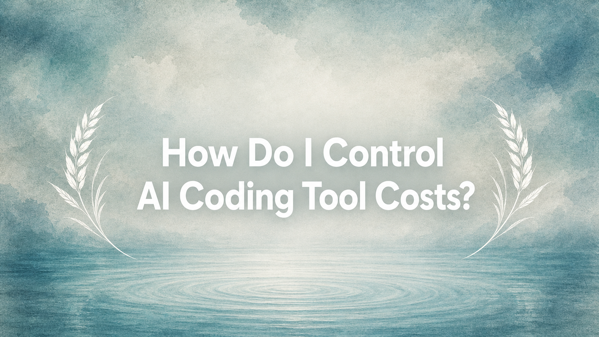 How Do I Control AI Coding Tool Costs?