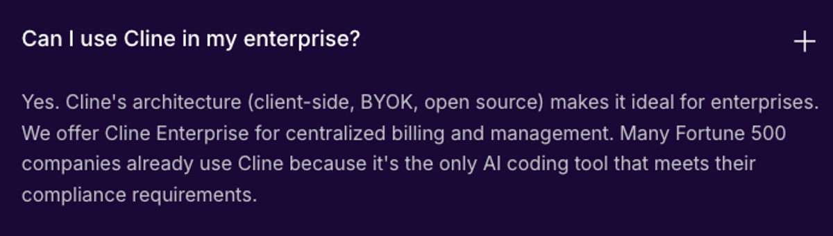 Cline for BYOK Editor Workflows