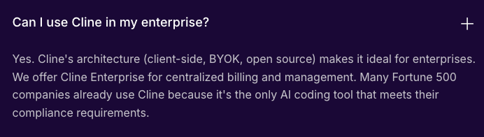 Cline for BYOK Editor Workflows