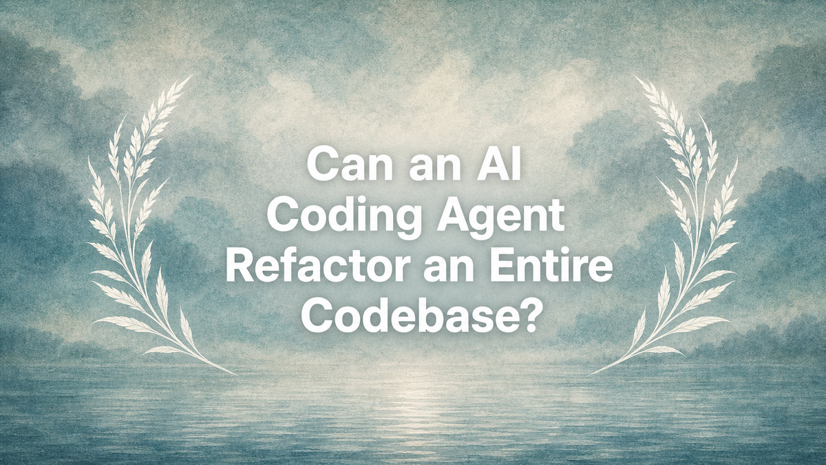 Can an AI Coding Agent Refactor an Entire Codebase?