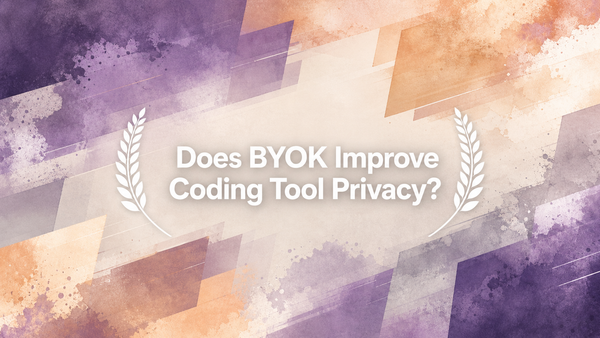 Does BYOK Improve Coding Tool Privacy?