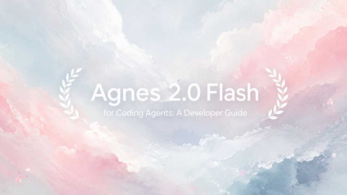 Agnes 2.0 Flash: Developer Guide