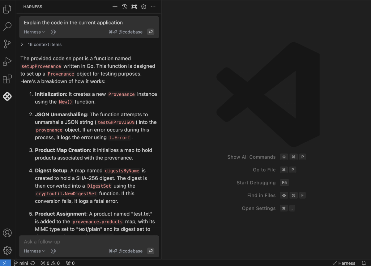 Code generation and explanation
